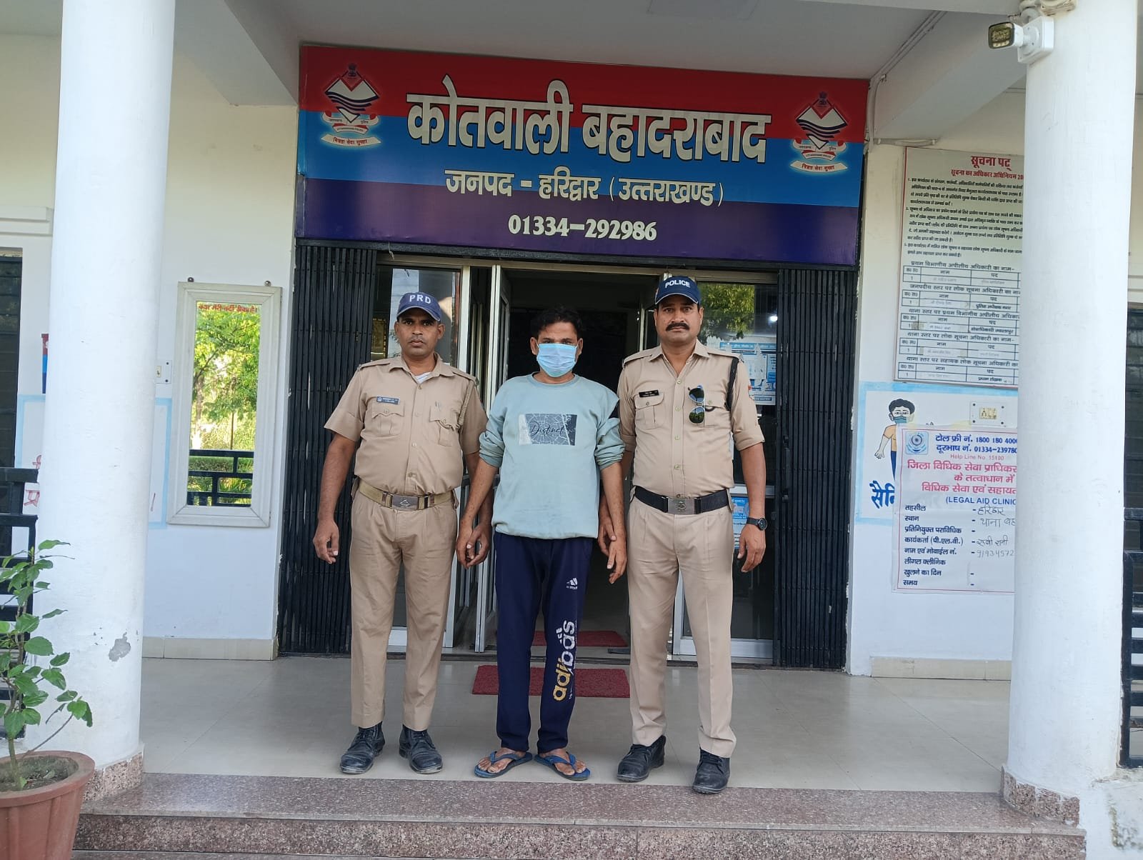बहादराबाद पुलिस ने शांति व्यवस्था भंग करने पर एक अभियुक्त को किया गिरफ्तार